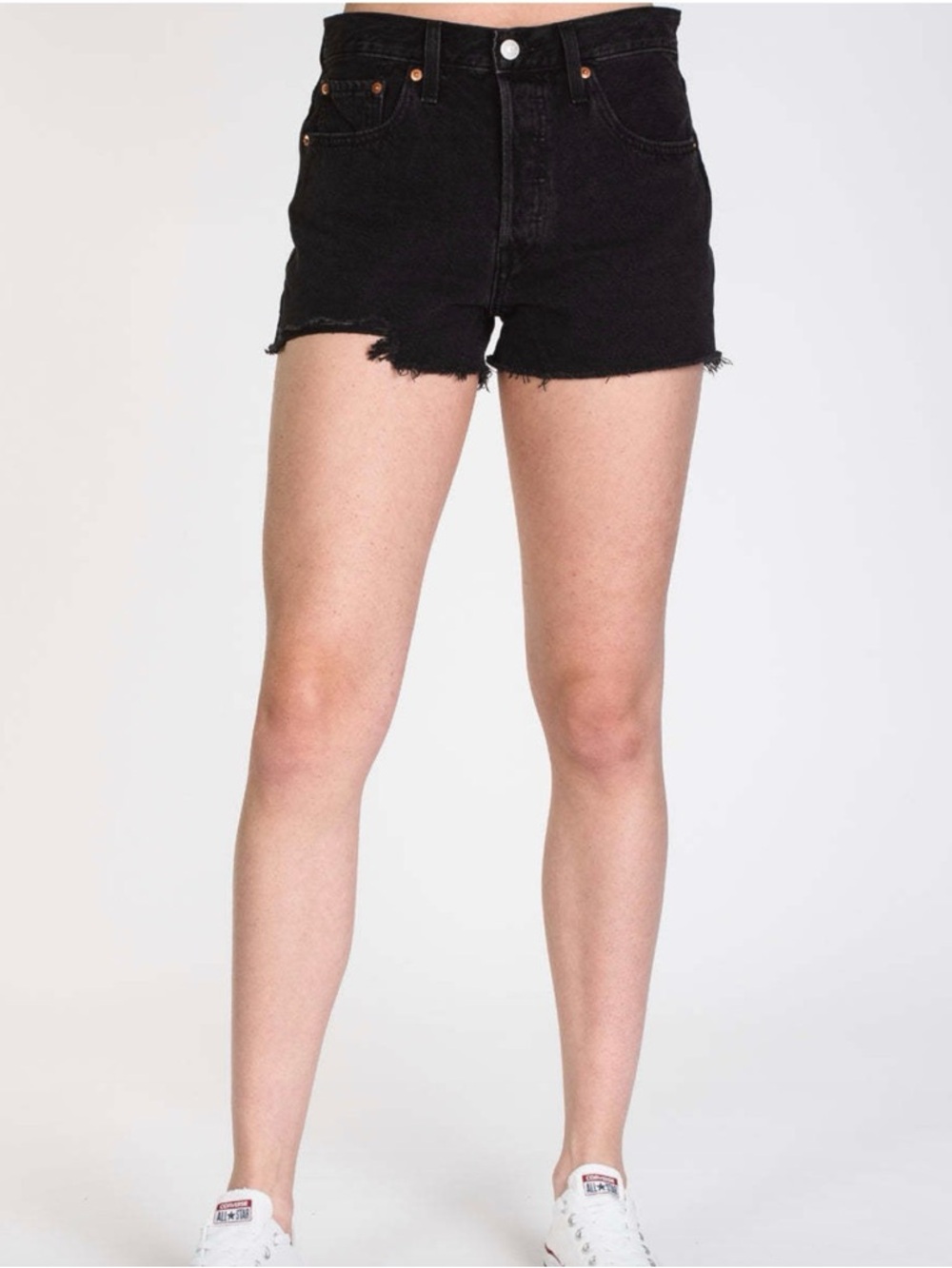 Levi's 501 Original Fit High Rise Women's Shorts in "Lunar Black" Size 29